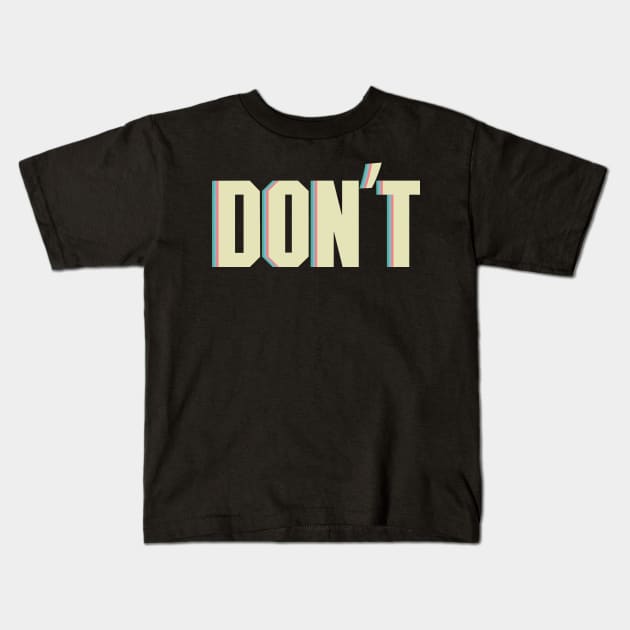 Don't Slogan Racism Kids T-Shirt by kancreg